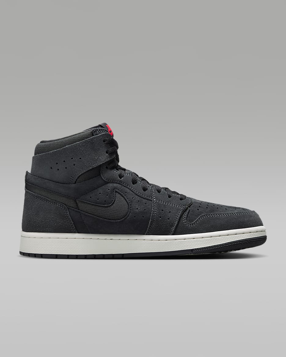 Air Jordan 1 Zoom CMFT 2 Men's Shoes - Black/Siren Red/Off Noir/Anthracite