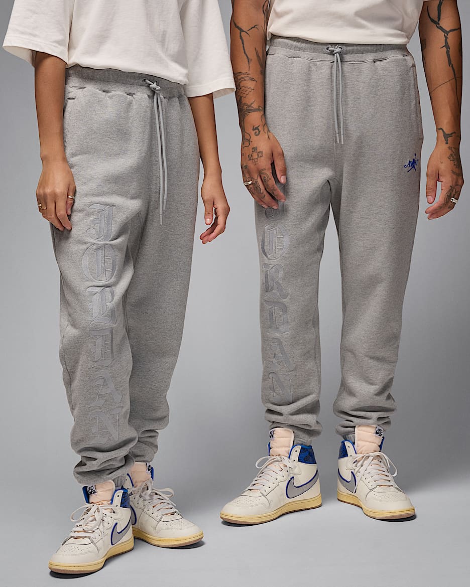 ジョーダン x アウェイク NY メンズ フリース パンツ - ダークグレーヘザー