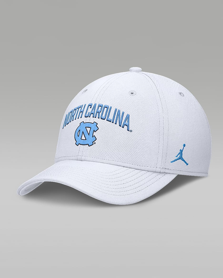 North Carolina On-Field Rise Swoosh Men's Jordan Brand Dri-FIT College Hat - White