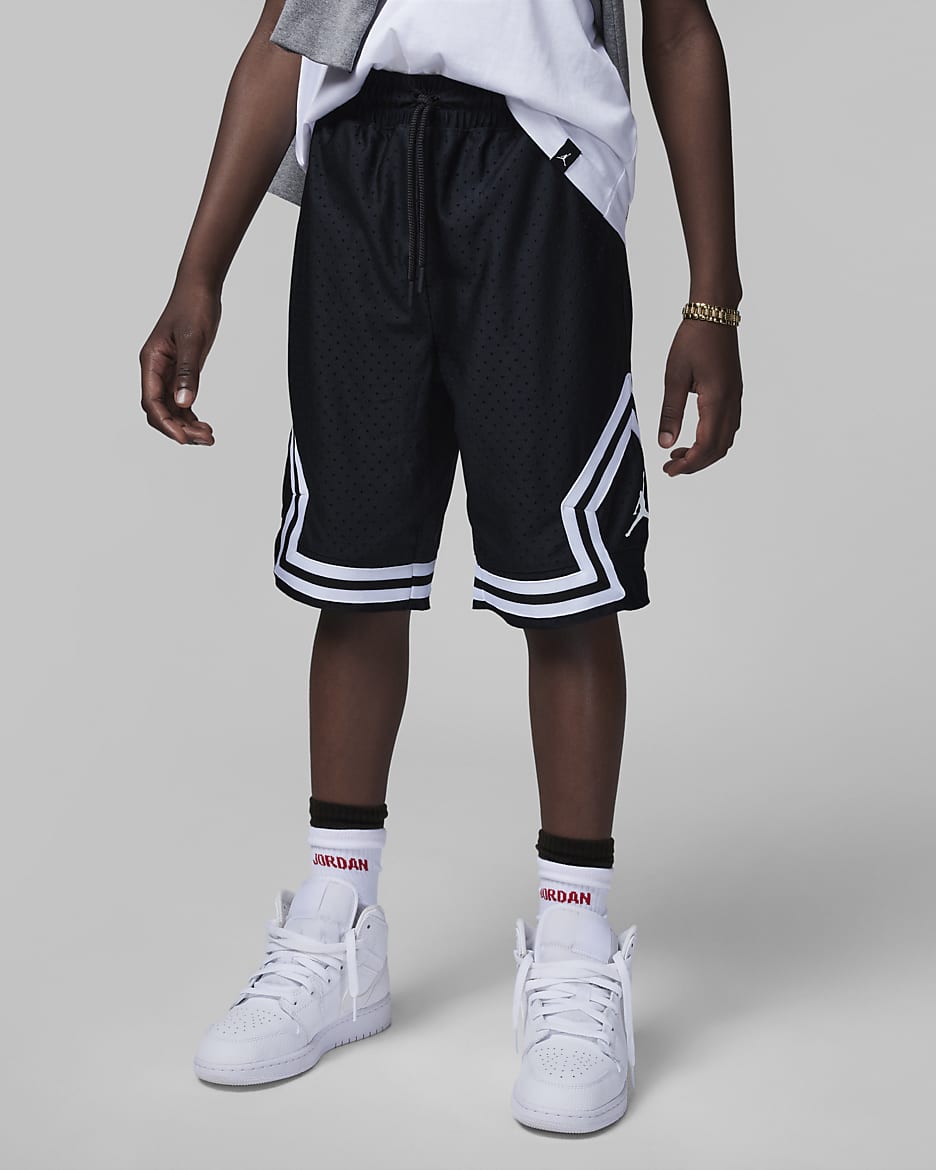 Jordan Dri-FIT Big Kids' (Boys) Mesh Shorts - Black