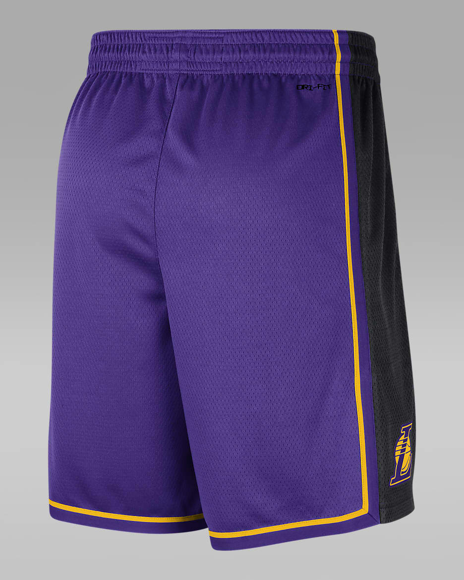 Los Angeles Lakers Statement Edition Men's Jordan Dri-FIT NBA Swingman Basketball Shorts - Field Purple/Amarillo