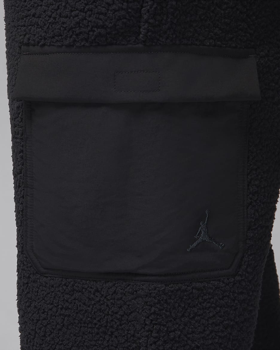 Jordan Flight Men's High-Pile Fleece Trousers - Black