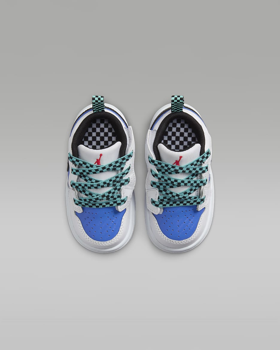 Jordan 1 Low Alt SE Baby/Toddler Shoes - White/Hyper Royal/Hyper Jade/Black