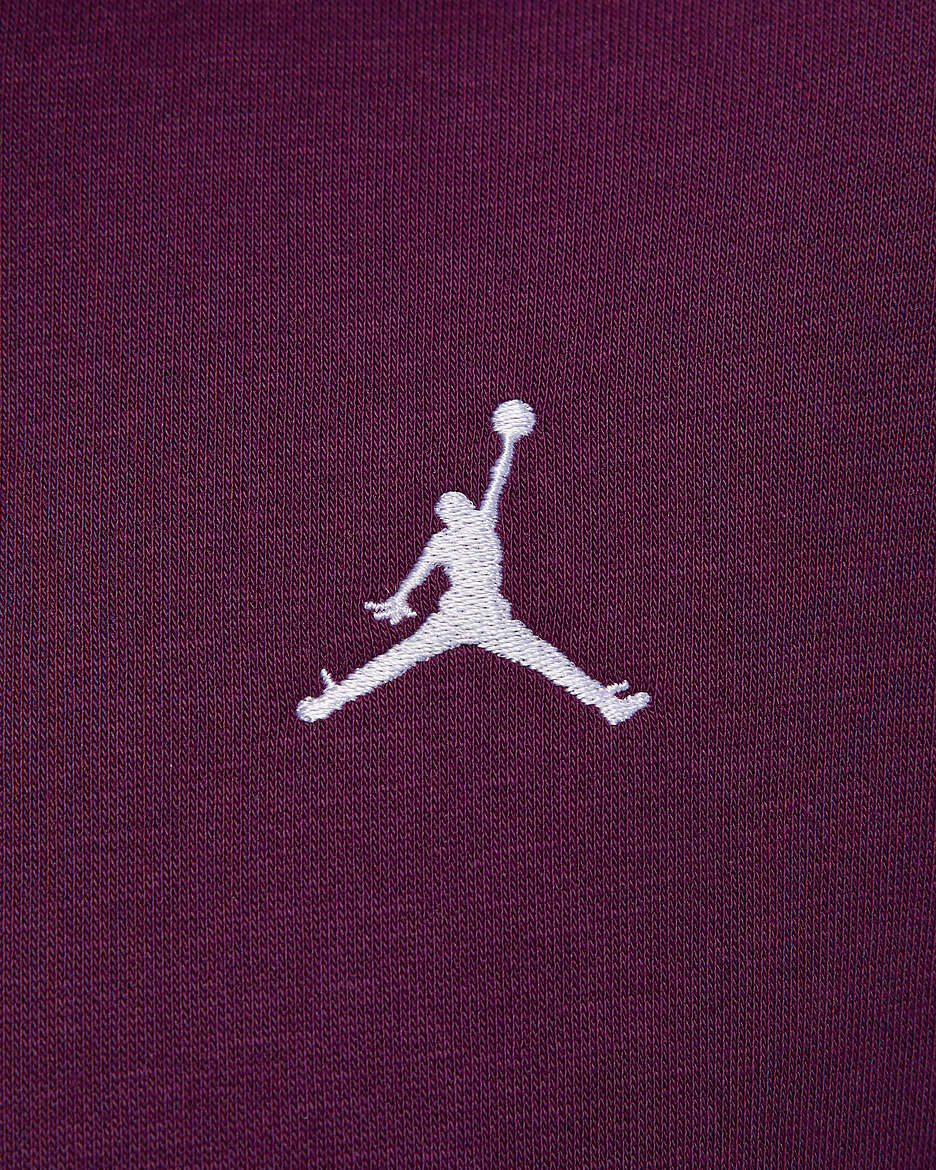 Sweat à capuche Jordan Brooklyn Fleece pour femme - Bordeaux/Blanc