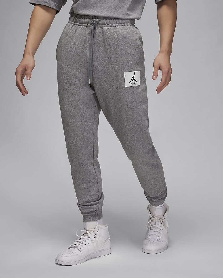 Jordan Essentials Men's Fleece Pants - Carbon Heather/Sail