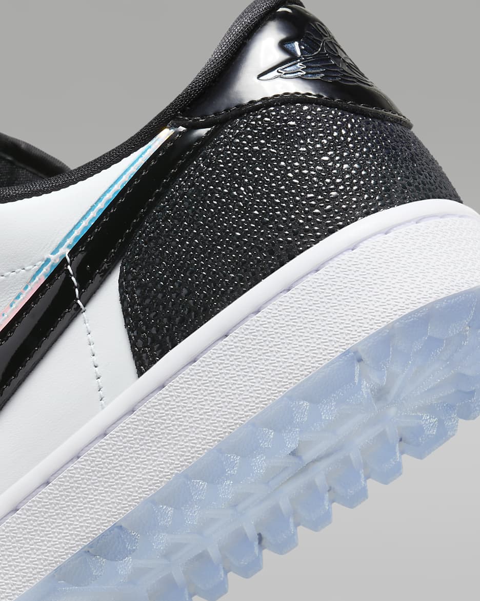 Air Jordan 1 Low G NRG Golf Shoes - White/Black