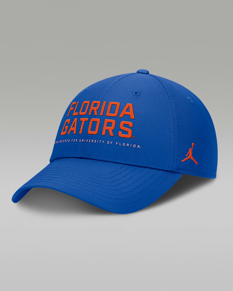 Gorra universitaria marca Jordan Dri-FIT ajustable para hombre Florida On-Field Club Gameday - Royal