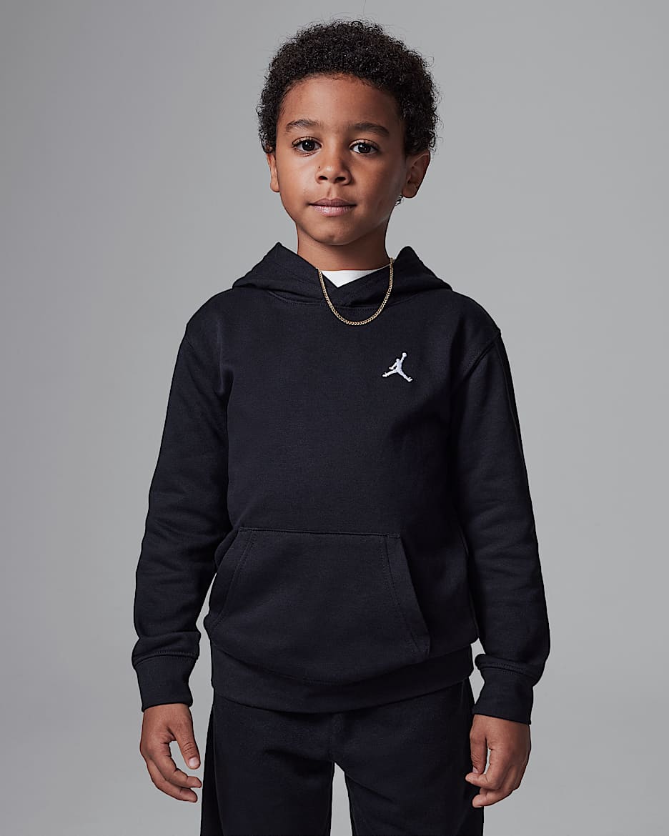 Sudadera con gorro de French Terry para niños pequeños Jordan MJ Brooklyn - Negro