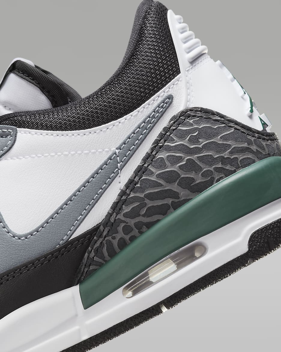 Air Jordan Legacy 312 Low cipő nagyobb gyerekeknek - Fehér/Fekete/Cool Grey/Oxidized Green