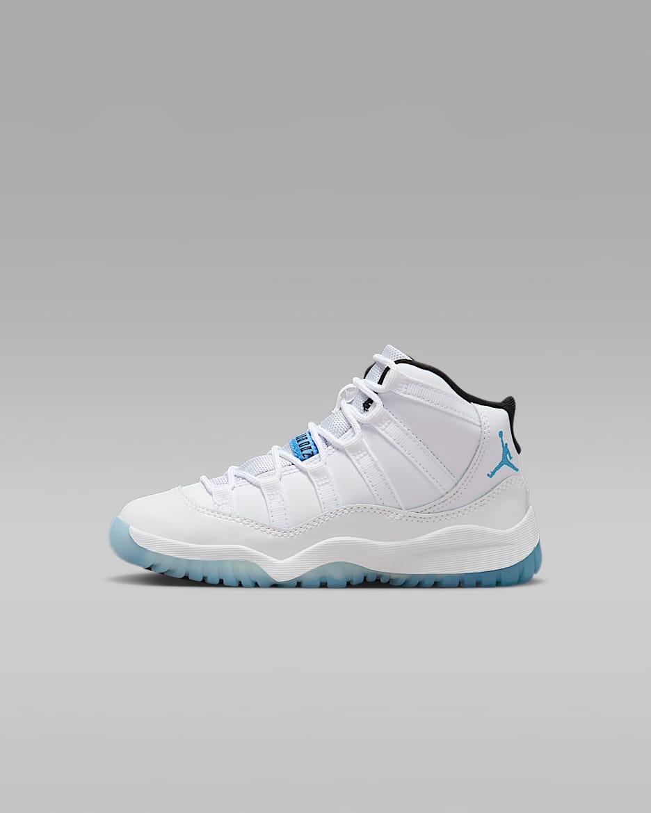 Tenis para niños de preescolar Air Jordan 11 Retro "Legend Blue" - Blanco/Negro/Azul leyenda