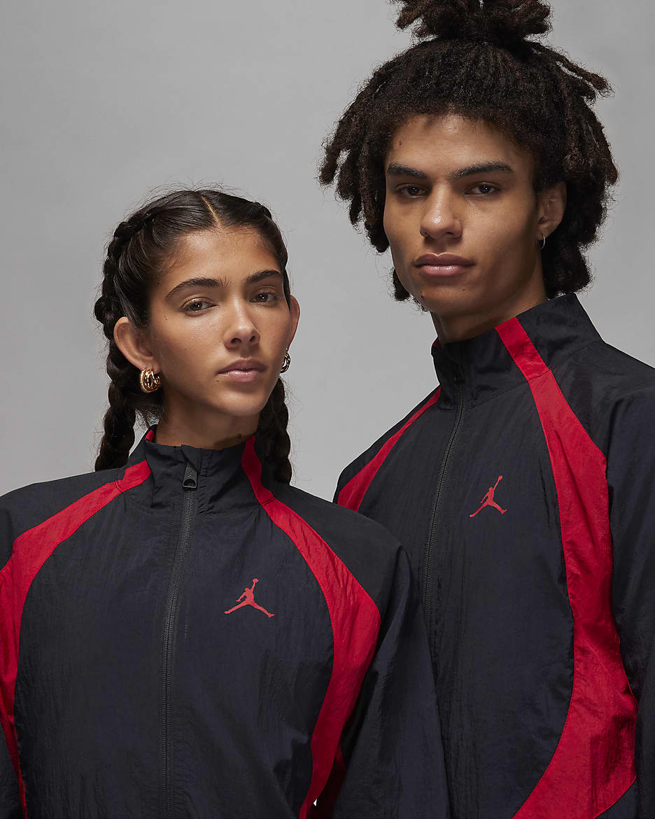 Jordan Sport Jam Chaqueta de calentamiento - Negro/Gym Red/Gym Red