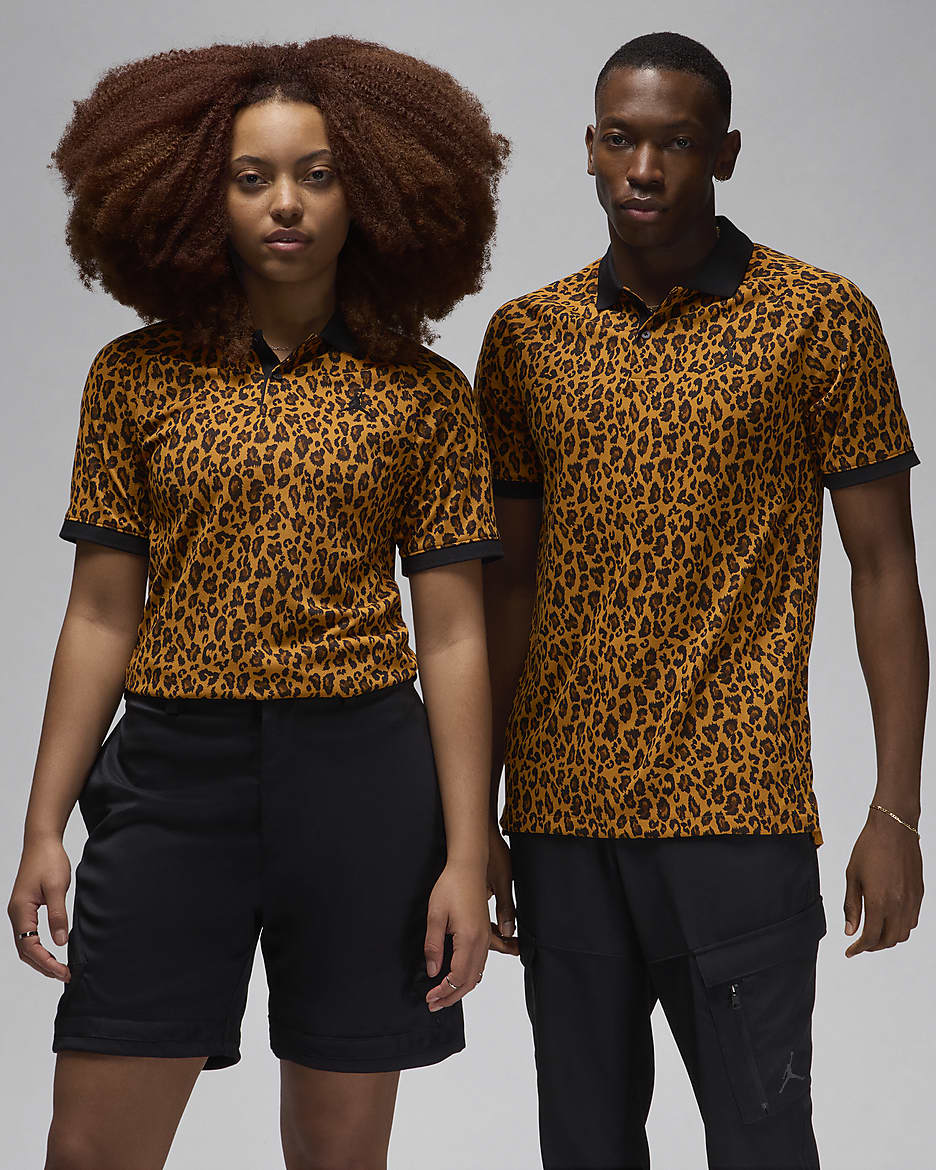 Jordan Dri-FIT Sport Men's Golf Polo - Desert Ochre/Black