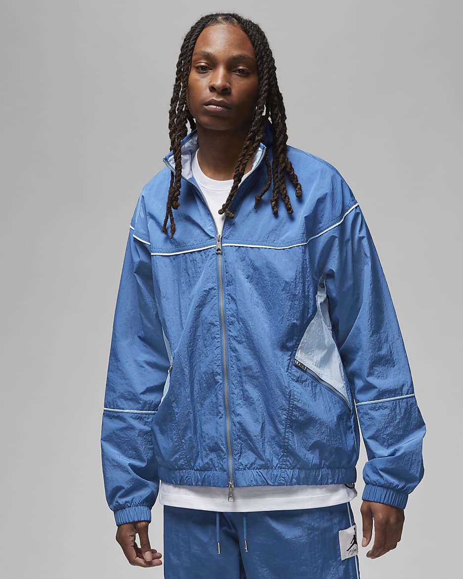 Jordan Essentials Men's Warm-Up Jacket - True Blue/Ice Blue/Sail