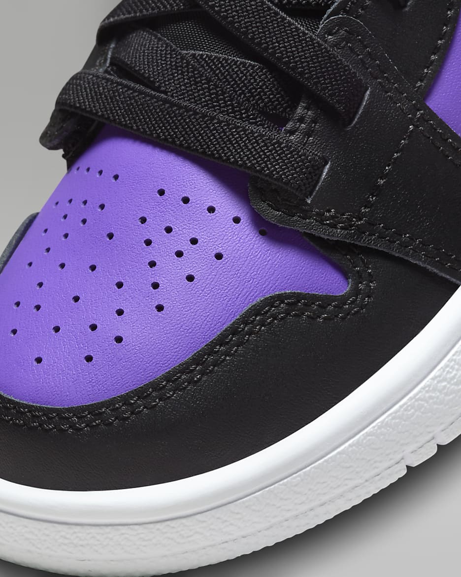 Jordan 1 Low Alt Younger Kids' Shoes - Purple Venom/White/Black