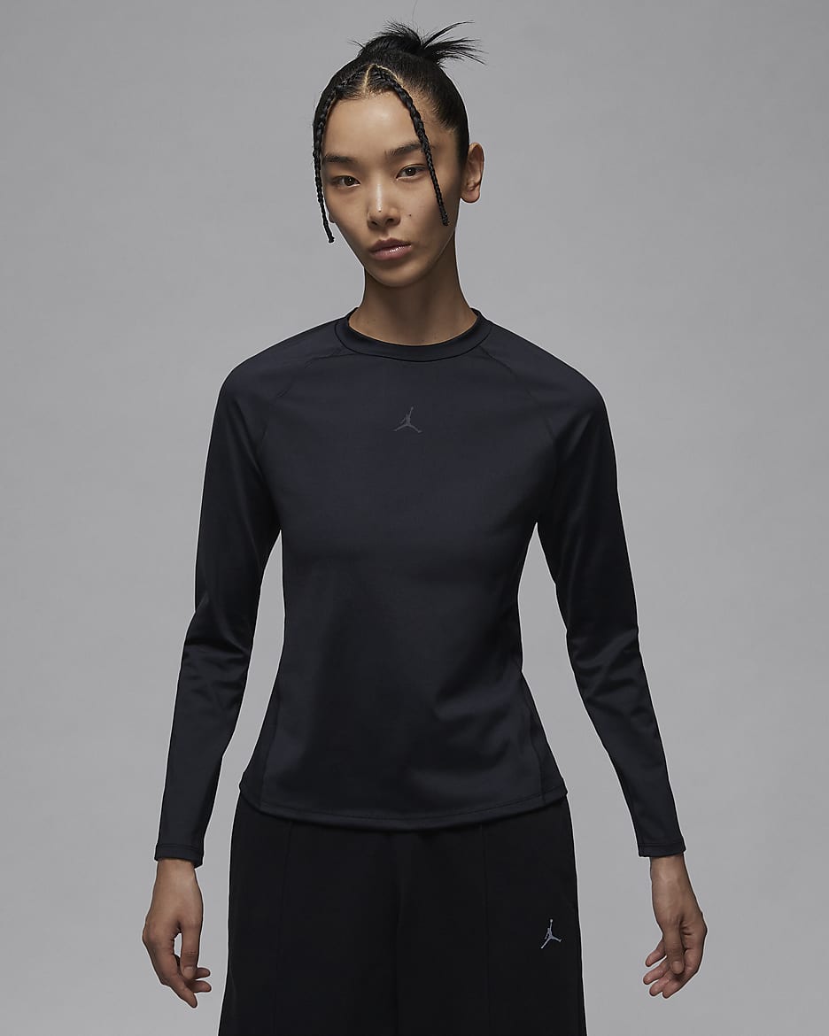 Jordan Sport Women's Long-Sleeve Bodycon Top - Black
