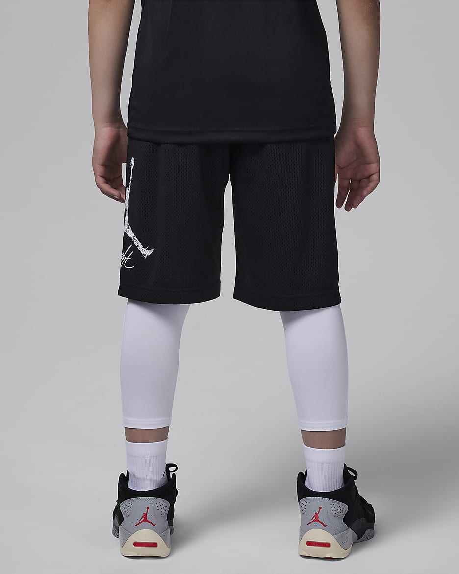 Mallas de compresión para niños talla grande Jordan Dri-FIT MJ Sport - Blanco