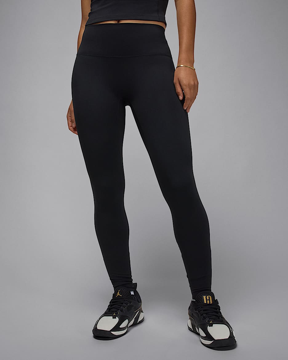 Jordan Sport Dri-FIT Leggings mit hohem Bund (Damen) - Schwarz/Weiß
