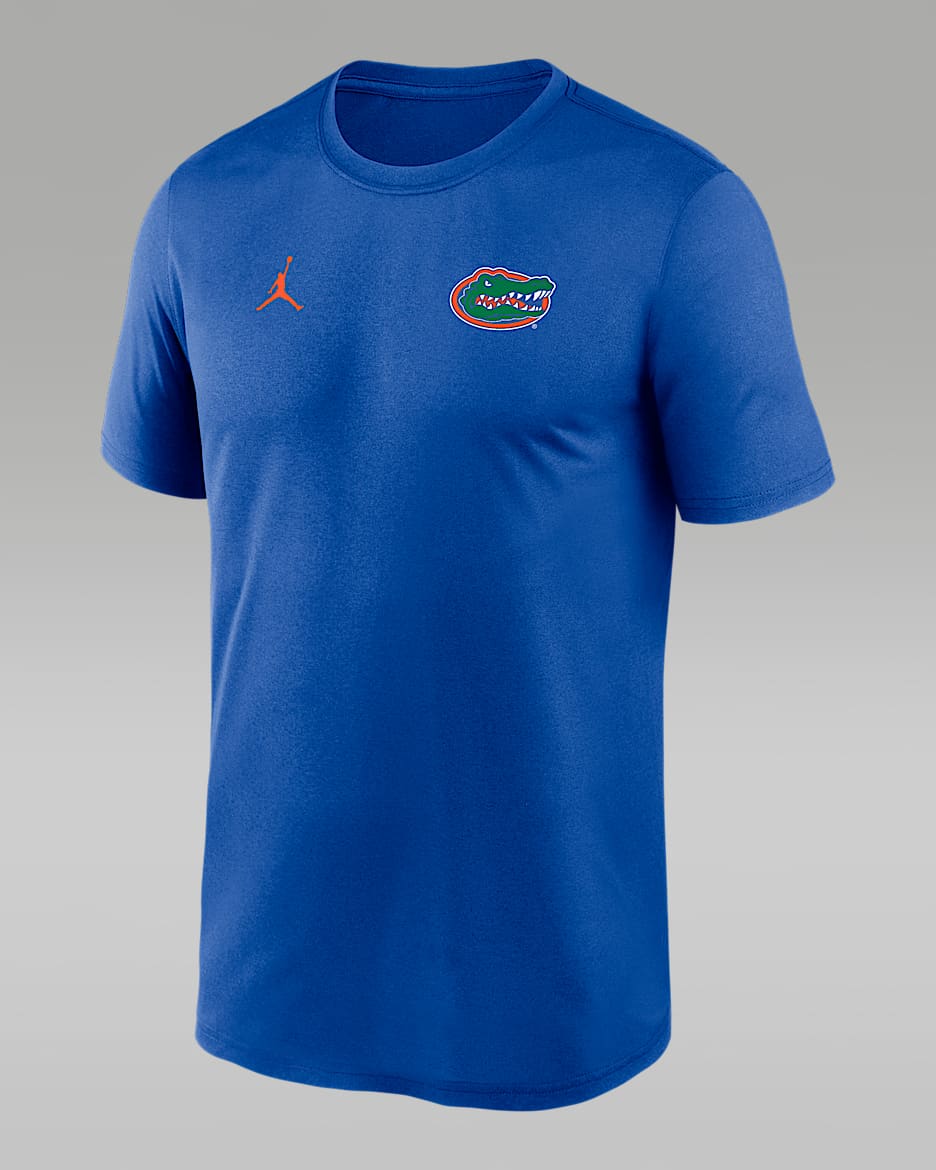 Playera universitaria marca Jordan Dri-FIT para hombre Florida Sideline Legend Small Logo - Royal