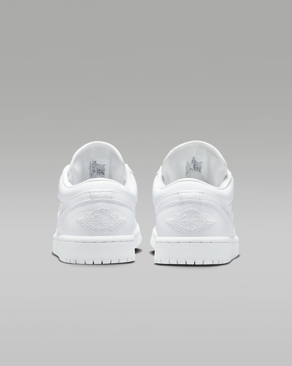 Chaussure Air Jordan 1 Low pour Femme - Blanc/Blanc/Blanc