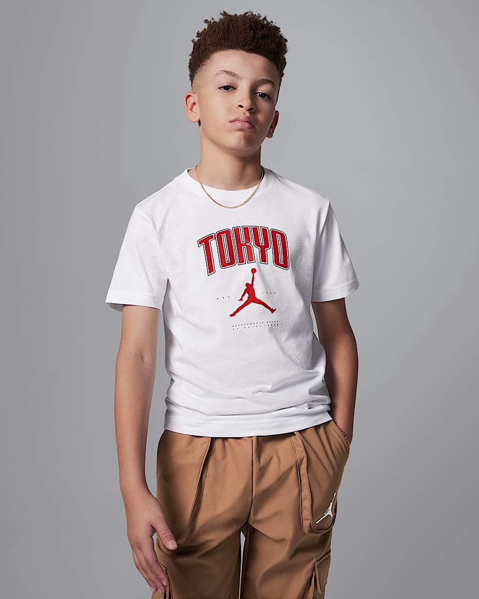 ジョーダン ジュニア 東京 シティ Tシャツ - ホワイト