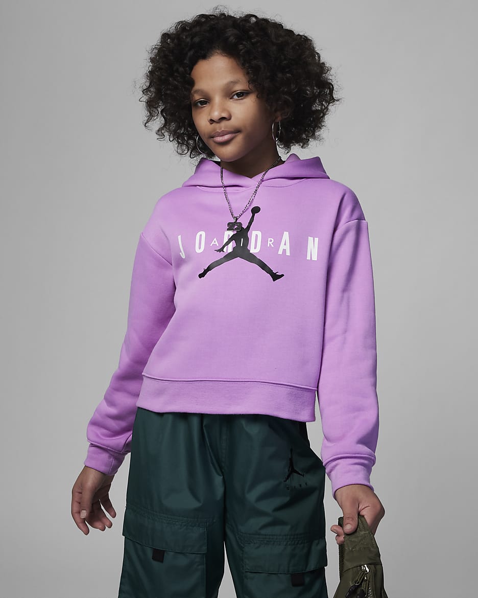 Sweat à capuche durable Jumpman Jordan pour ado - Rush Fuchsia