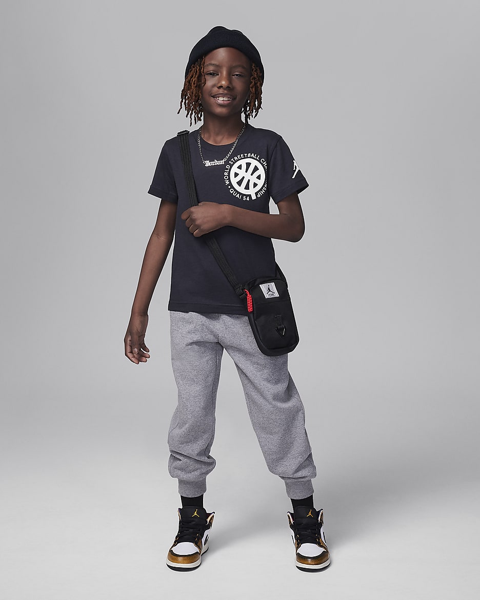 Jordan Quai 54 Younger Kids' Graphic T-Shirt - Off-Noir