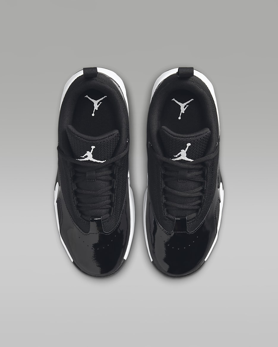 Jordan Max Aura 6 Older Kids' Shoes - Black/Black/White