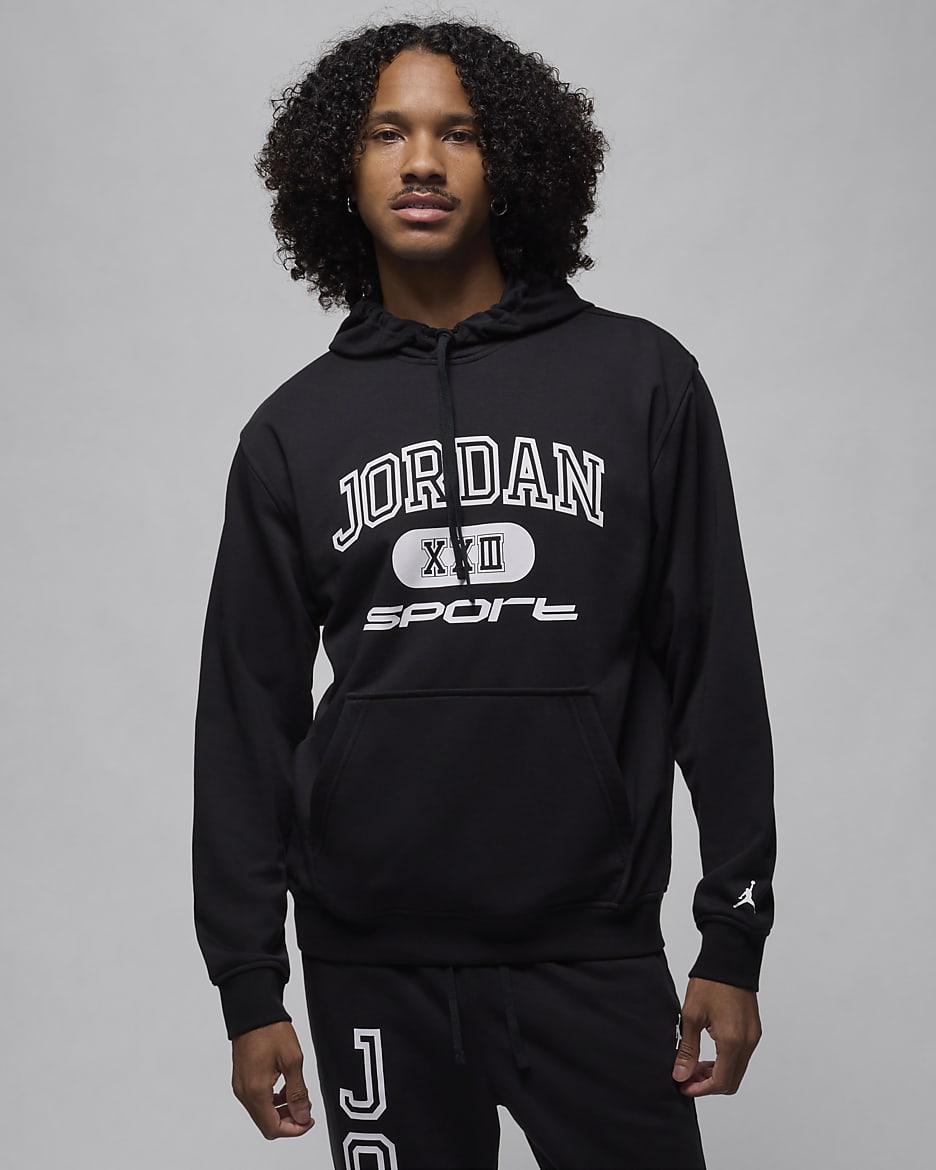 ジョーダン スポーツ クロスオーバー メンズ Dri-FIT プルオーバー パーカー - ブラック/ホワイト
