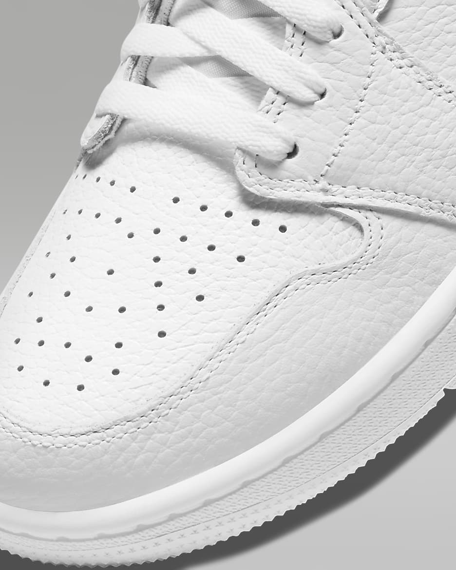 Air Jordan 1 Low G Golf Shoes - White/White