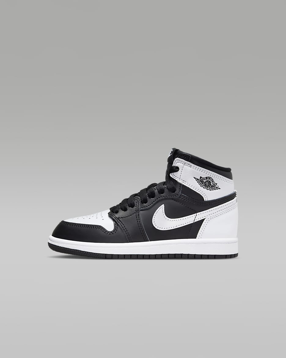 Jordan 1 Retro High OG "Black & White" Little Kids' Shoes - Black/White/White