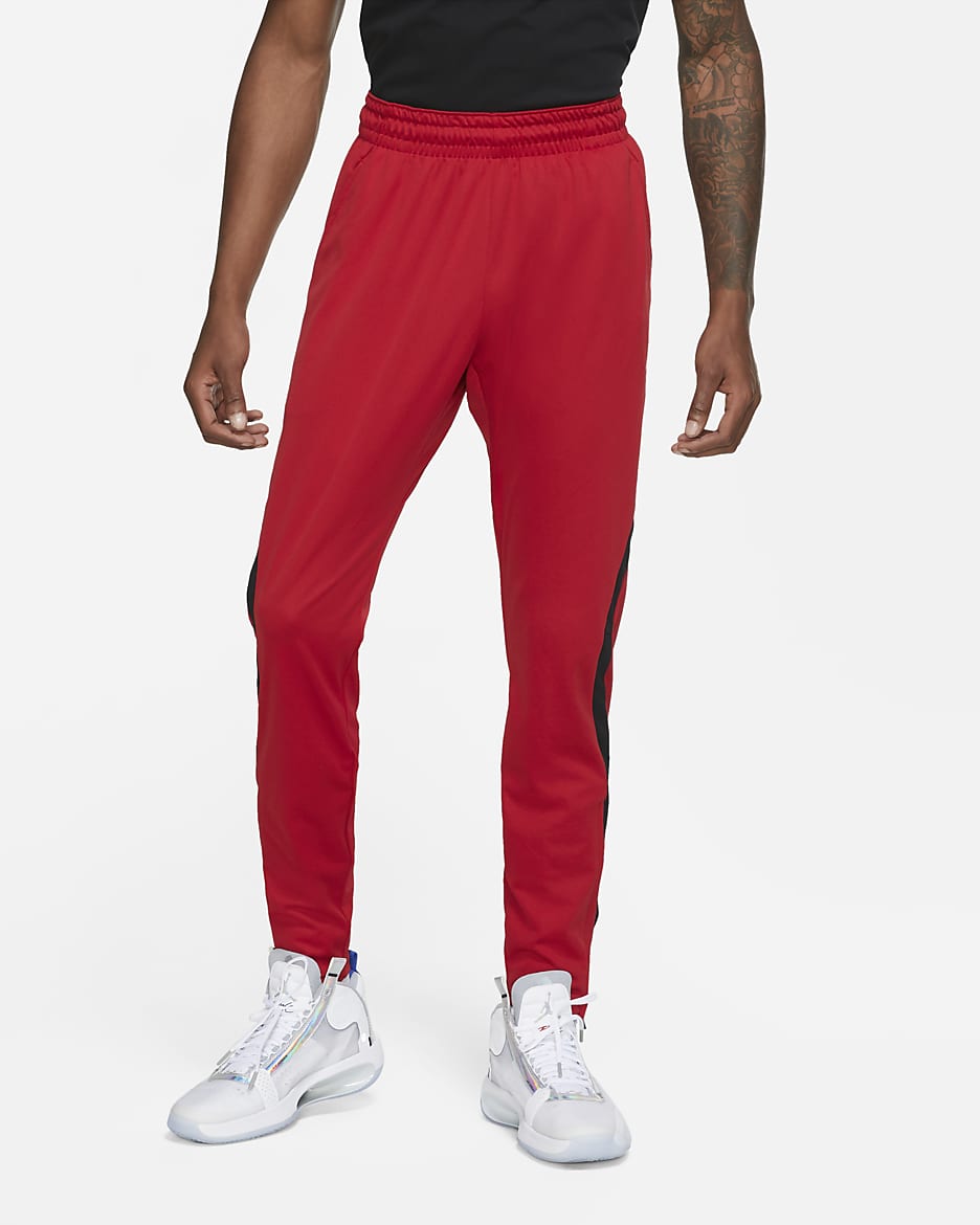 Jordan Dri-FIT Air strikket herrebukse - Gym Red/Svart/Svart