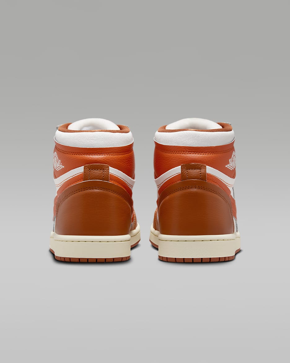 Air Jordan 1 High Method of Make Women's Shoes - Desert Orange/Brilliant Orange/Coconut Milk/Sail