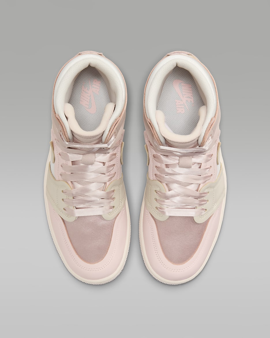 Air Jordan 1 High Method of Make Shoes - Pink Oxford/Atmosphere/Phantom/Legend Light Brown