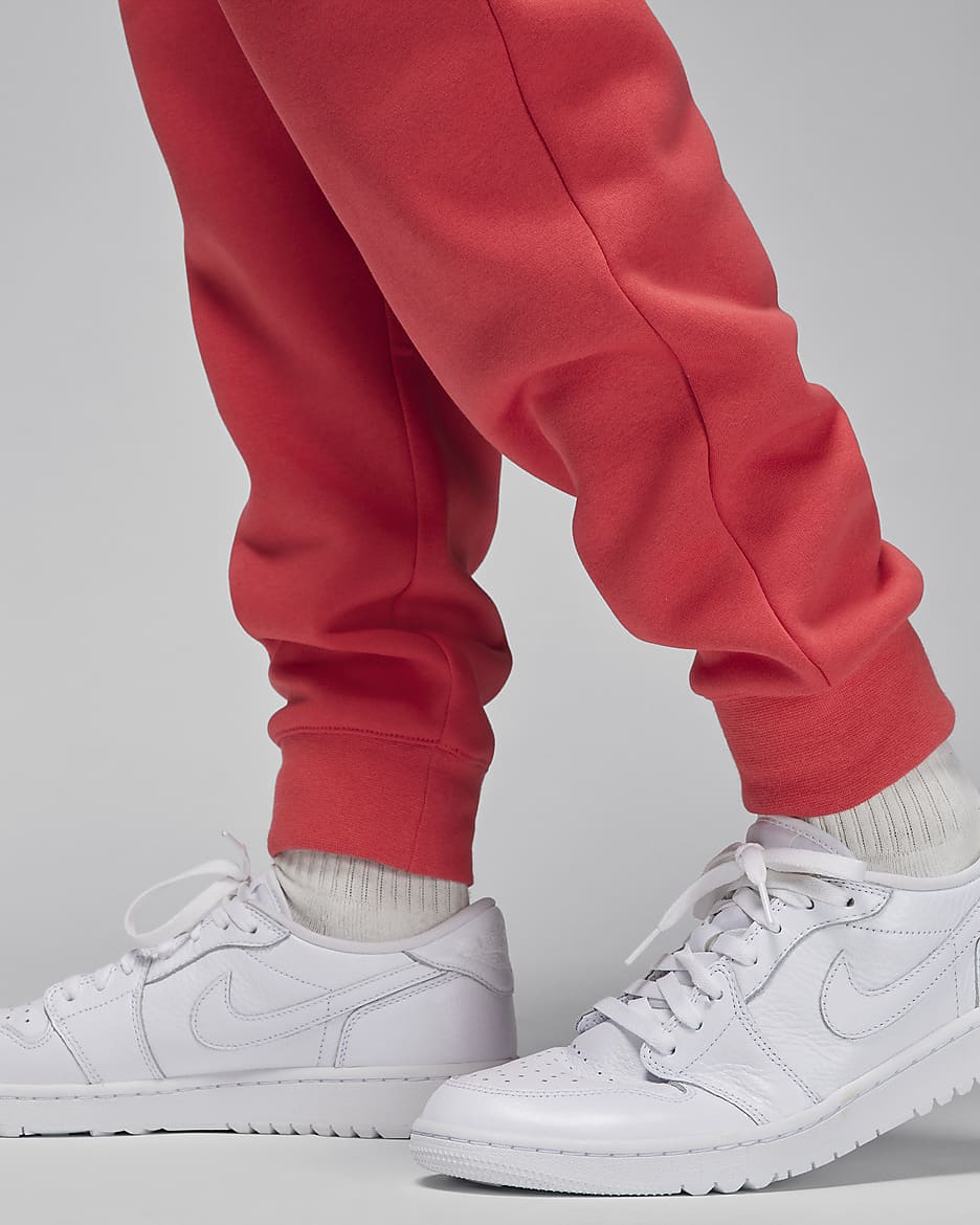 Jordan Brooklyn Fleece Men's Tracksuit Bottoms - Lobster/White