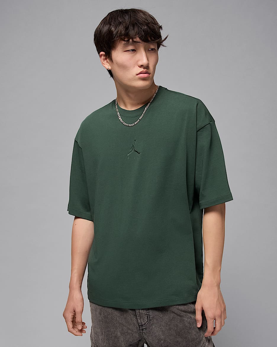Jordan Flight Essentials Men's Oversized T-Shirt - Midnight Green/Midnight Green