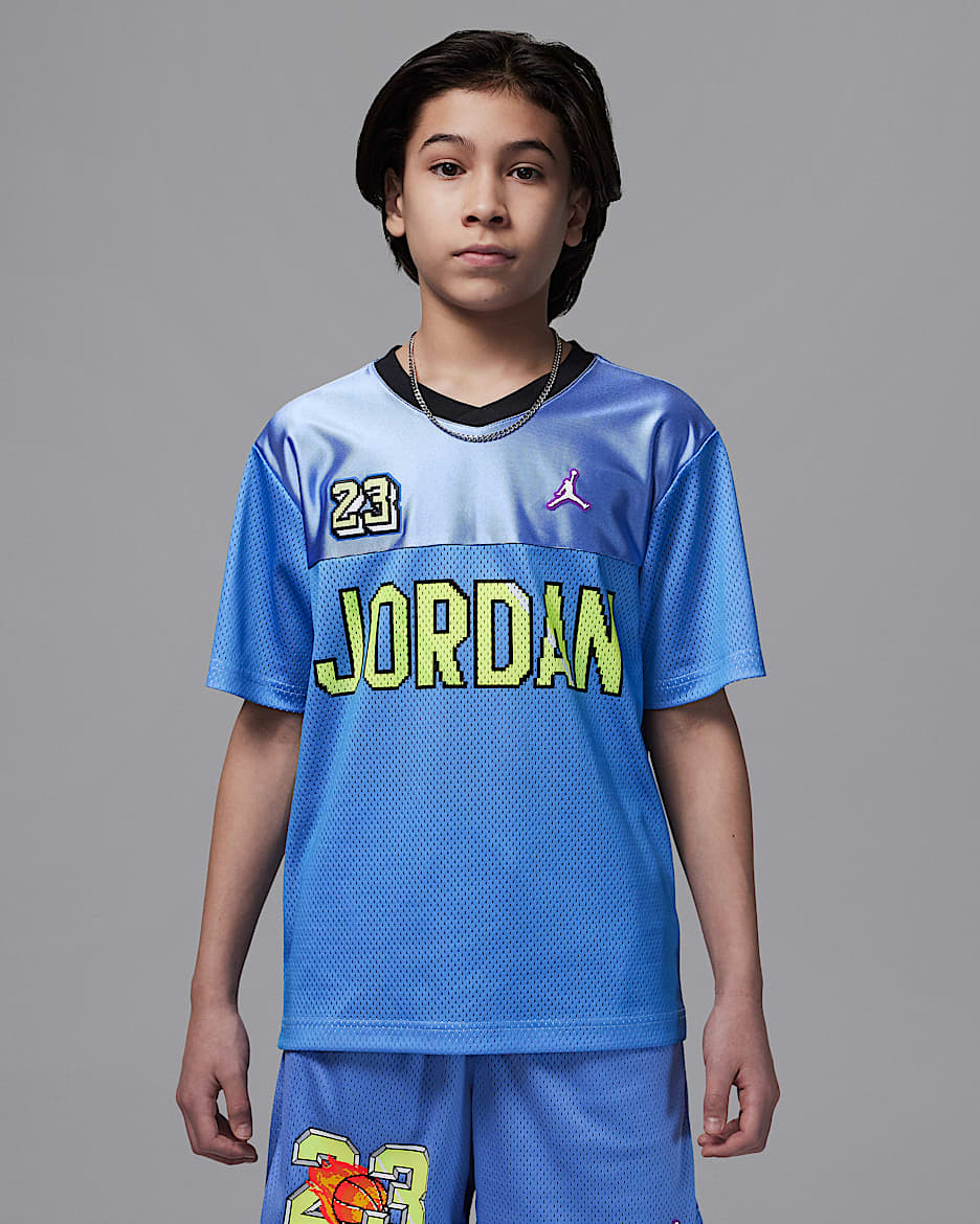 Jersey de fútbol para niños talla grande Jordan Customized Air - Royal pulso