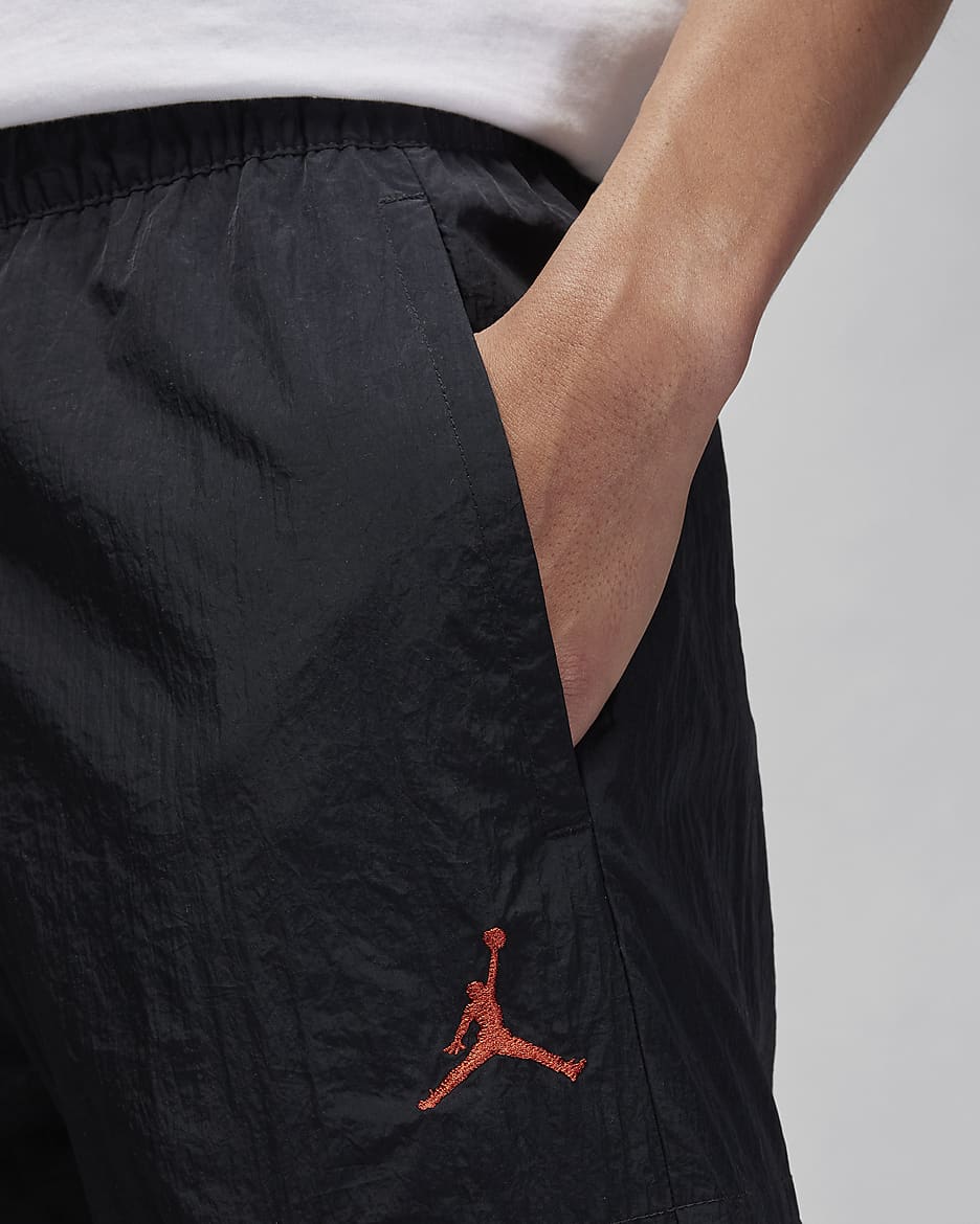 Jordan Flight MVP Men's Woven Pants - Black/Dune Red