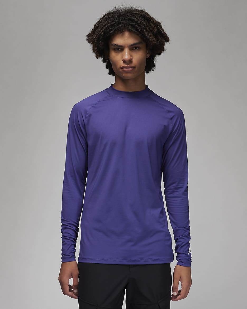 Haut de golf à manches longues Jordan Dri-FIT Sport pour homme - Sky J Purple/Sail