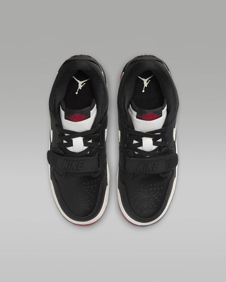 Air Jordan Legacy 312 Low Big Kids' Shoes - Black/University Red/Sail