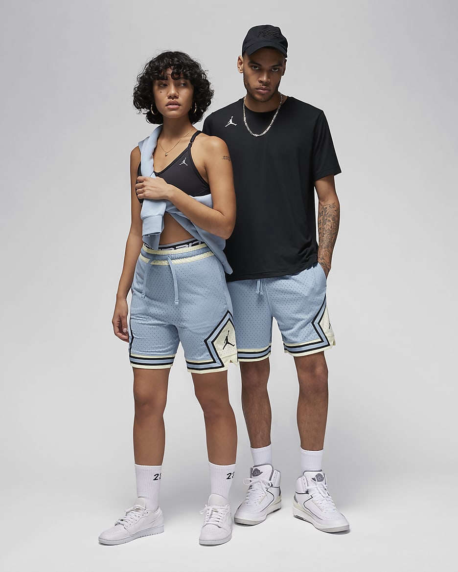 Jordan Dri-FIT Sport Diamond Shorts - Blue Grey/Coconut Milk/Black