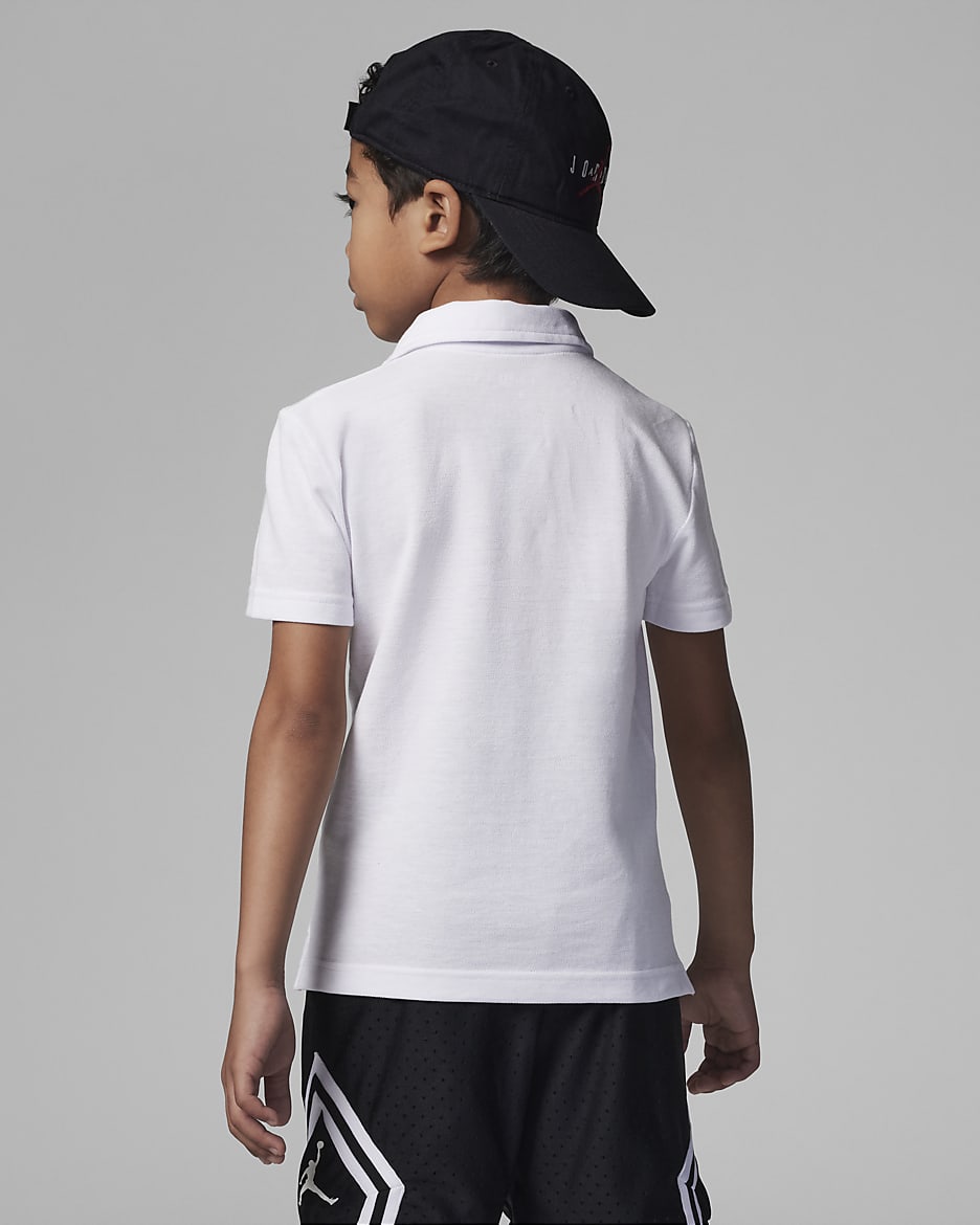 Jordan Jumpman Polo Little Kids' Top - White