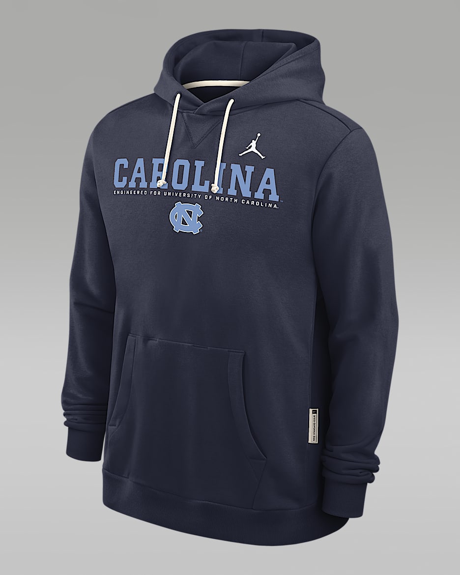 North Carolina Sideline Men's Jordan Brand Dri-FIT College Pullover Hoodie - Navy