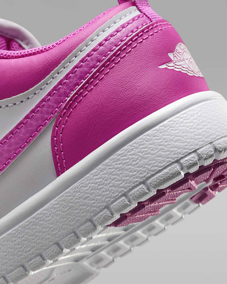 Jordan 1 Low Alt cipő kisgyerekeknek - Fire Pink/Fehér/Iris Whisper