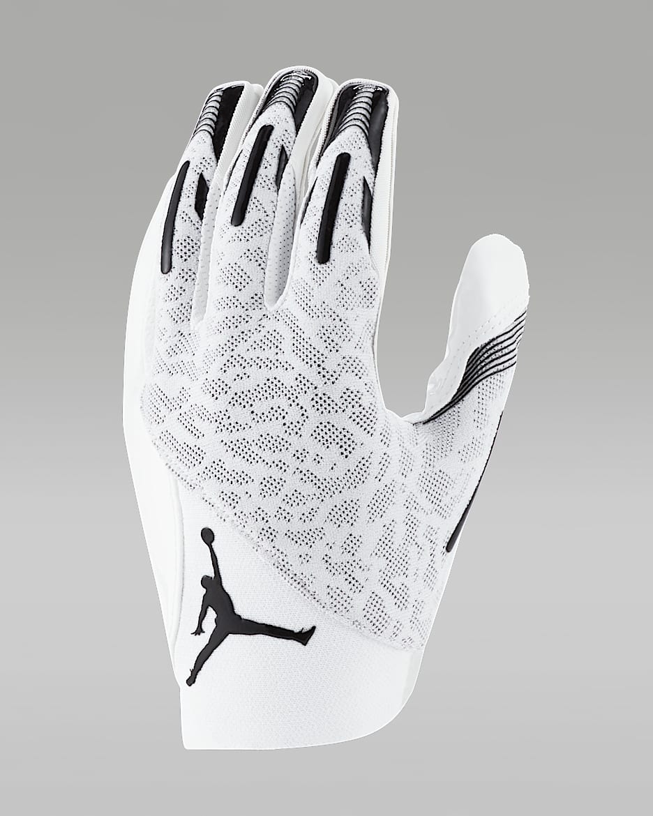 Jordan Knit Football Gloves - White