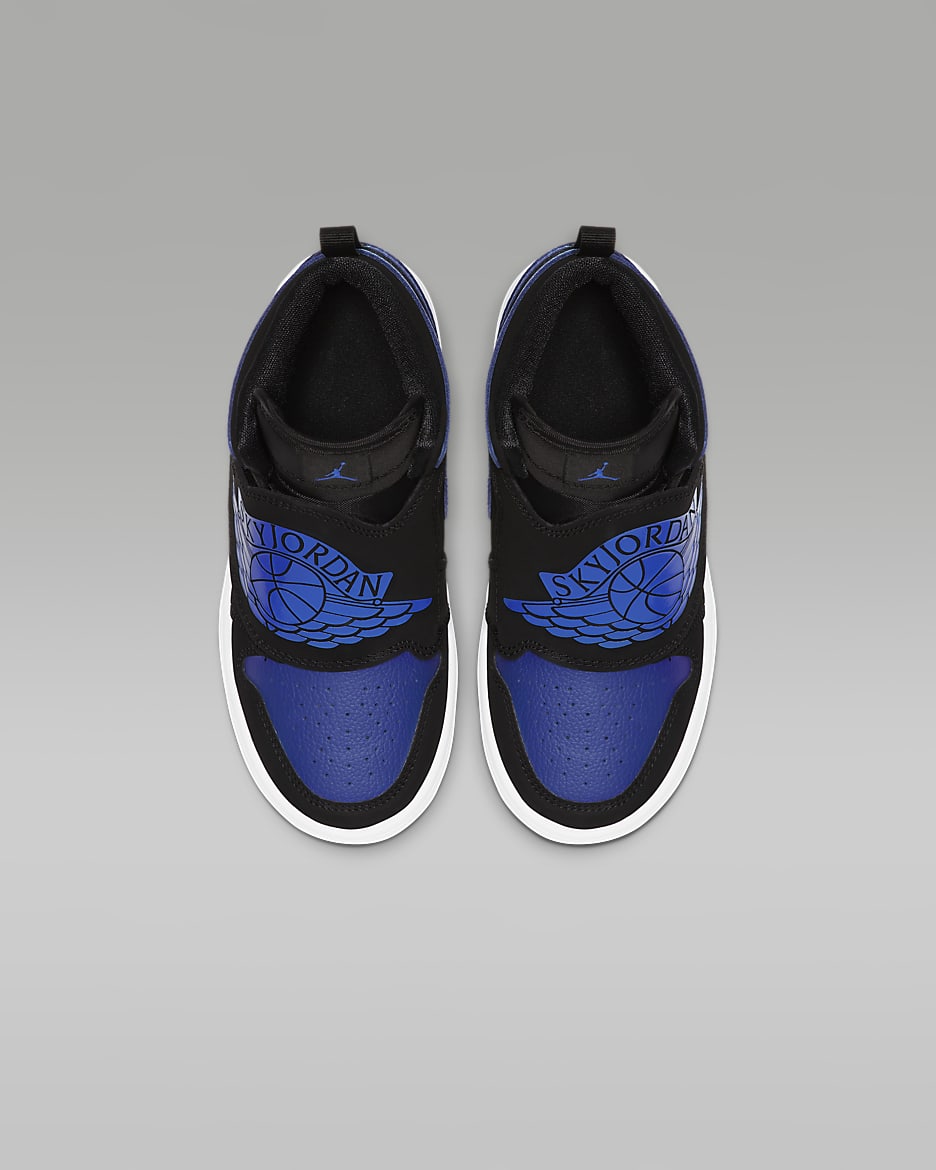 Chaussure Sky Jordan 1 pour Jeune enfant - Noir/Blanc/Hyper Royal