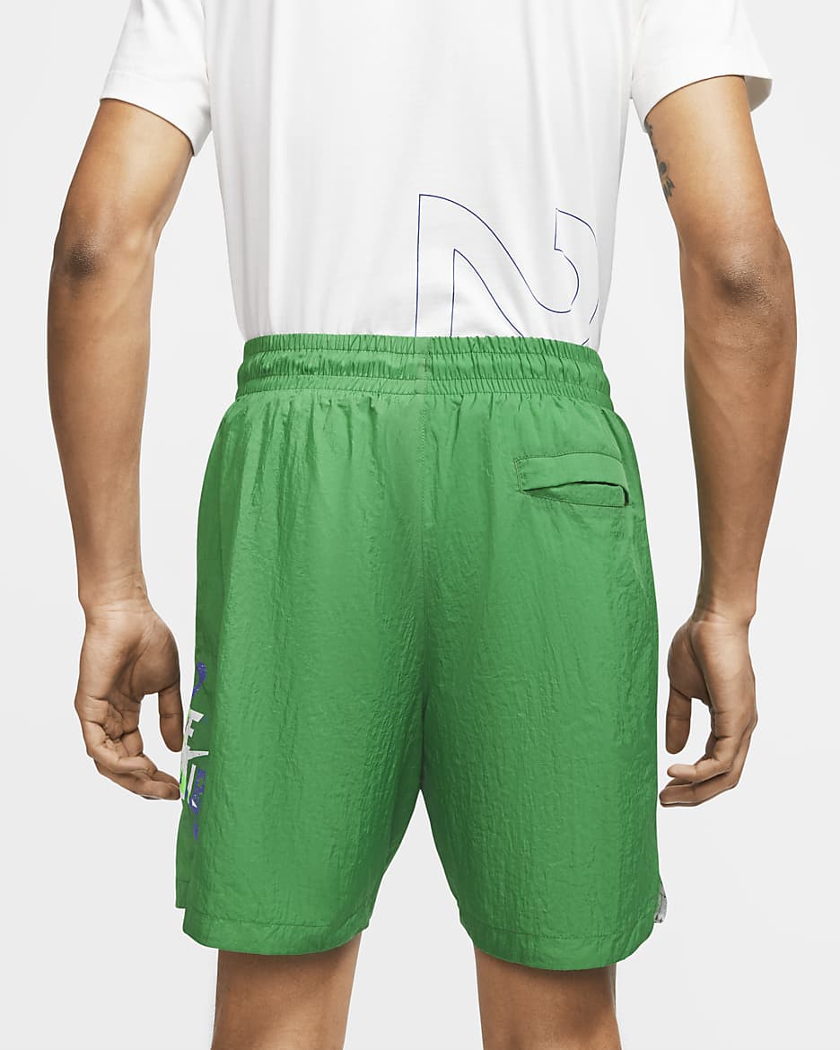 Jordan Jumpman Poolside shorts til herre (18 cm) - Aloe Verde/Rush Violet/Green Strike