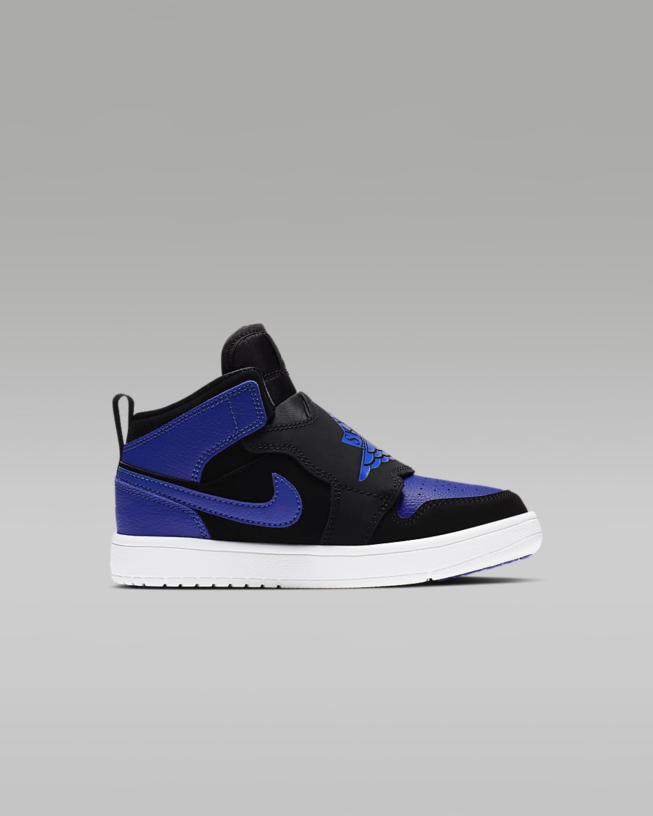 Sky Jordan 1 Younger Kids' Shoe - Black/White/Hyper Royal