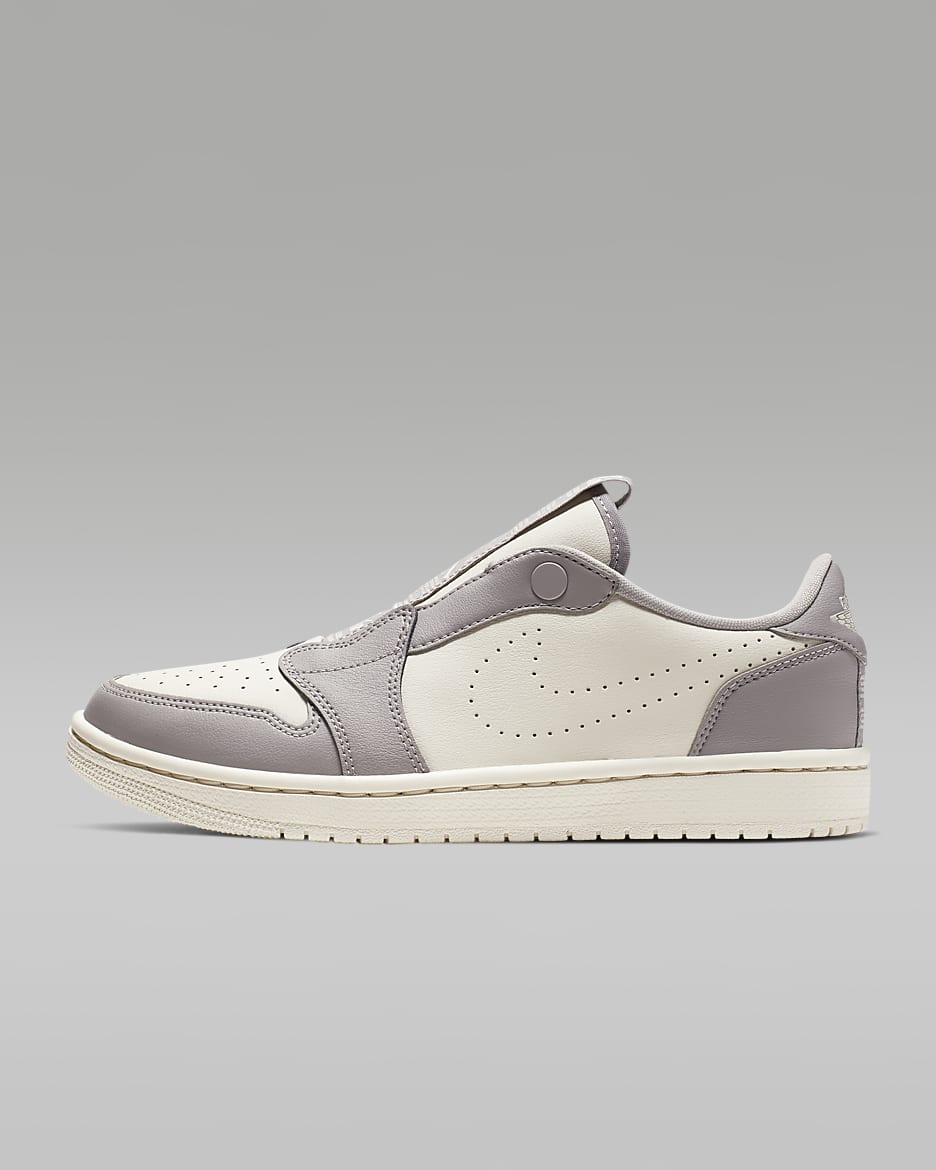 Air Jordan 1 Retro Low Slip Women's Shoes - Atmosphere Grey/Pale Ivory/Pale Ivory