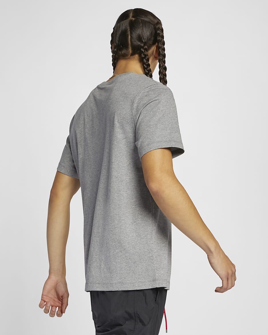 Jordan Jumpman Flight-T-shirt til mænd - Carbon Heather/sort