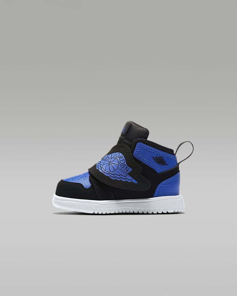 Chaussure Sky Jordan 1 pour Bébé et Petit enfant - Noir/Blanc/Hyper Royal